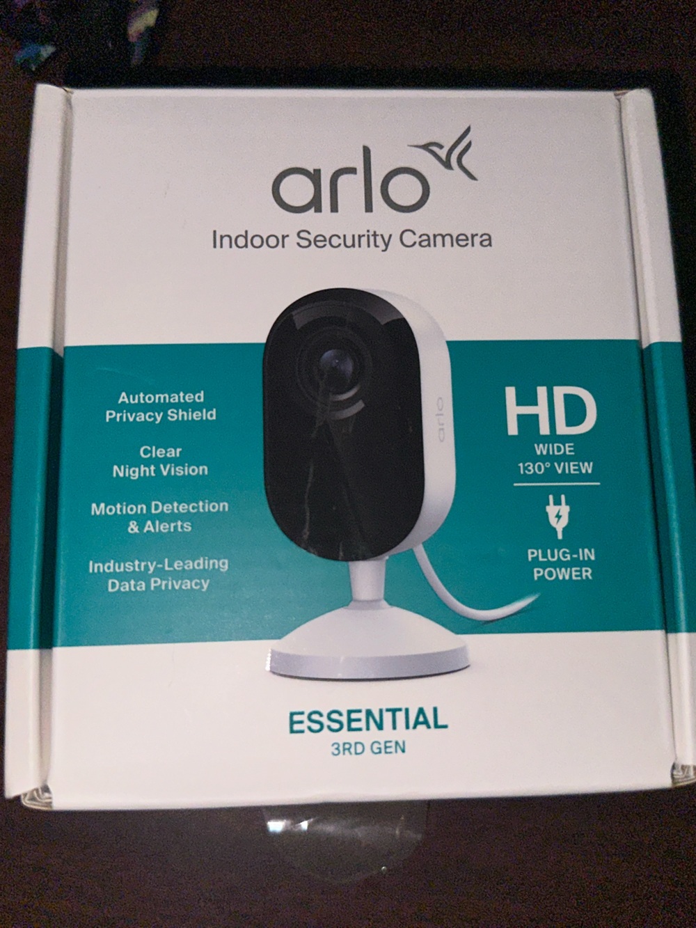 Arlo Essential 3rd Gen Indoor Security Camera - White